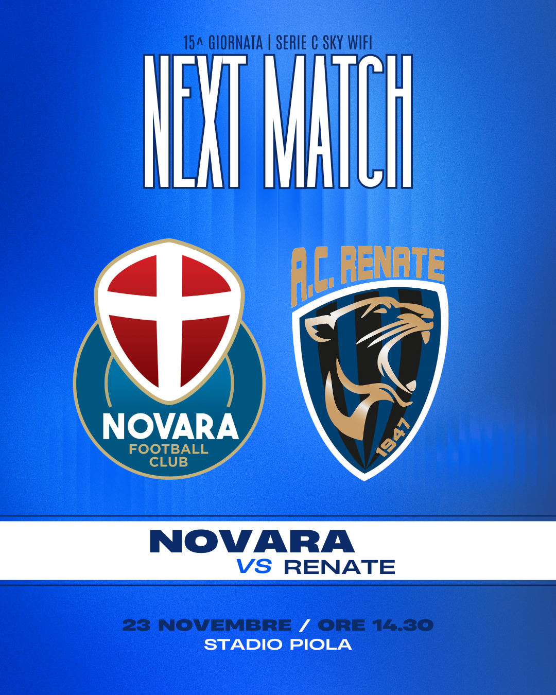 Read more about the article Info prevendita Novara-Renate