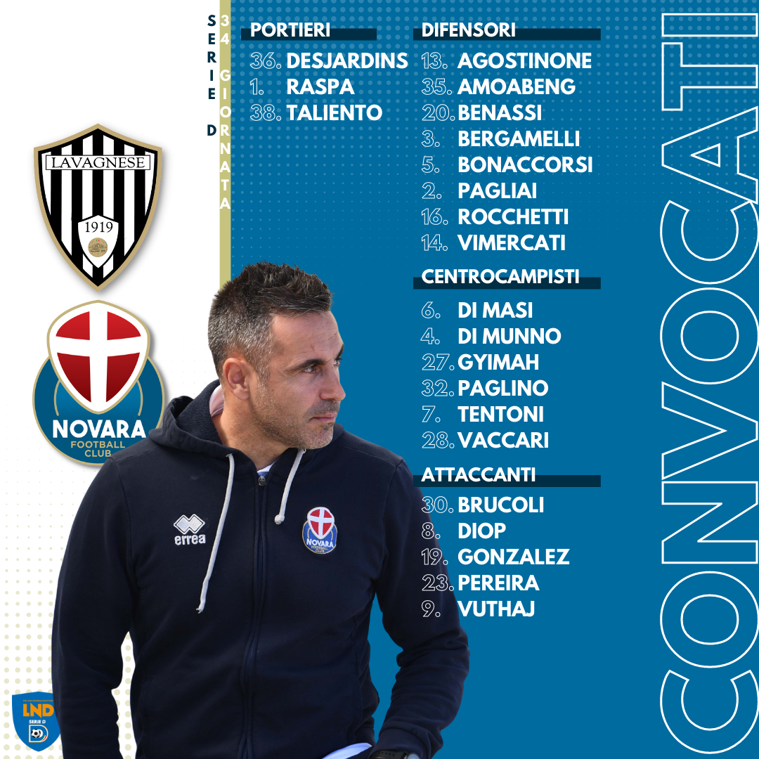 Read more about the article Lavagnese-Novara, i convocati azzurri