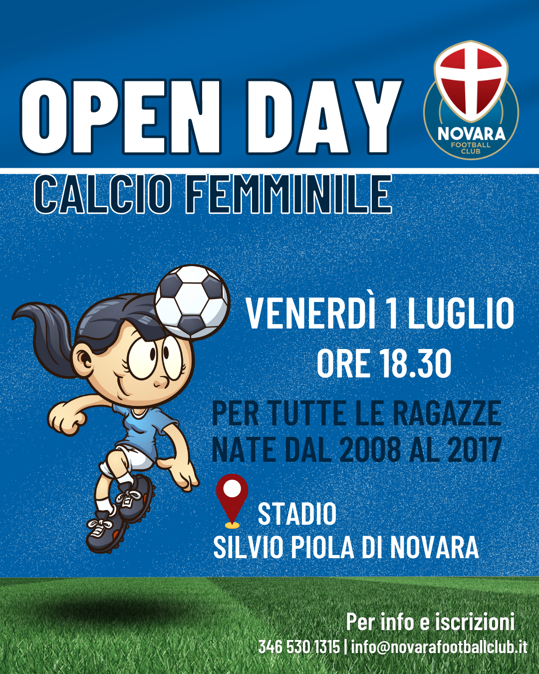 Read more about the article Open Day Calcio Femminile