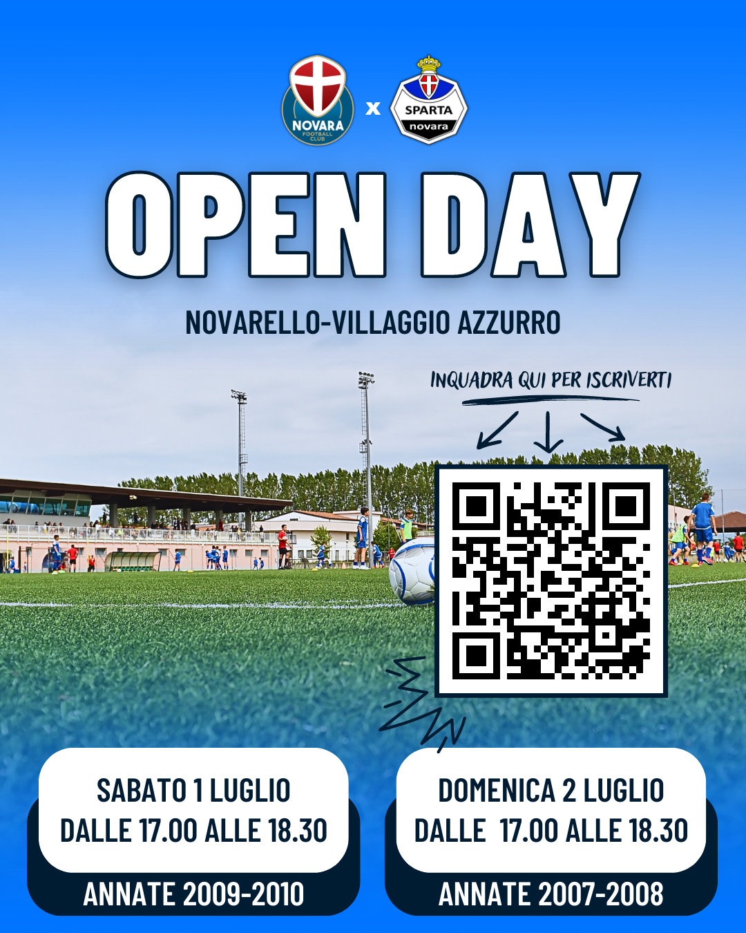 Read more about the article Weekend di open day a Novarello