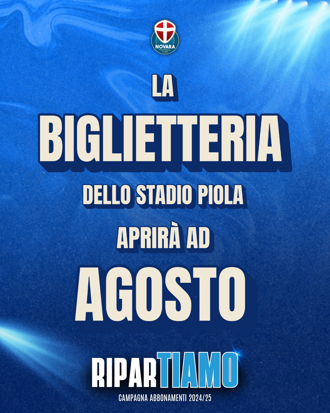 Read more about the article Apertura biglietteria dello stadio Piola