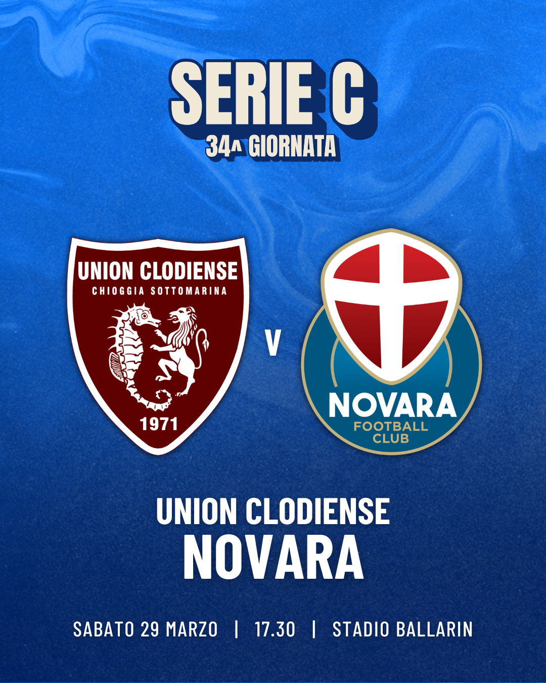 Read more about the article Union Clodiense-Novara: info biglietti settore ospiti