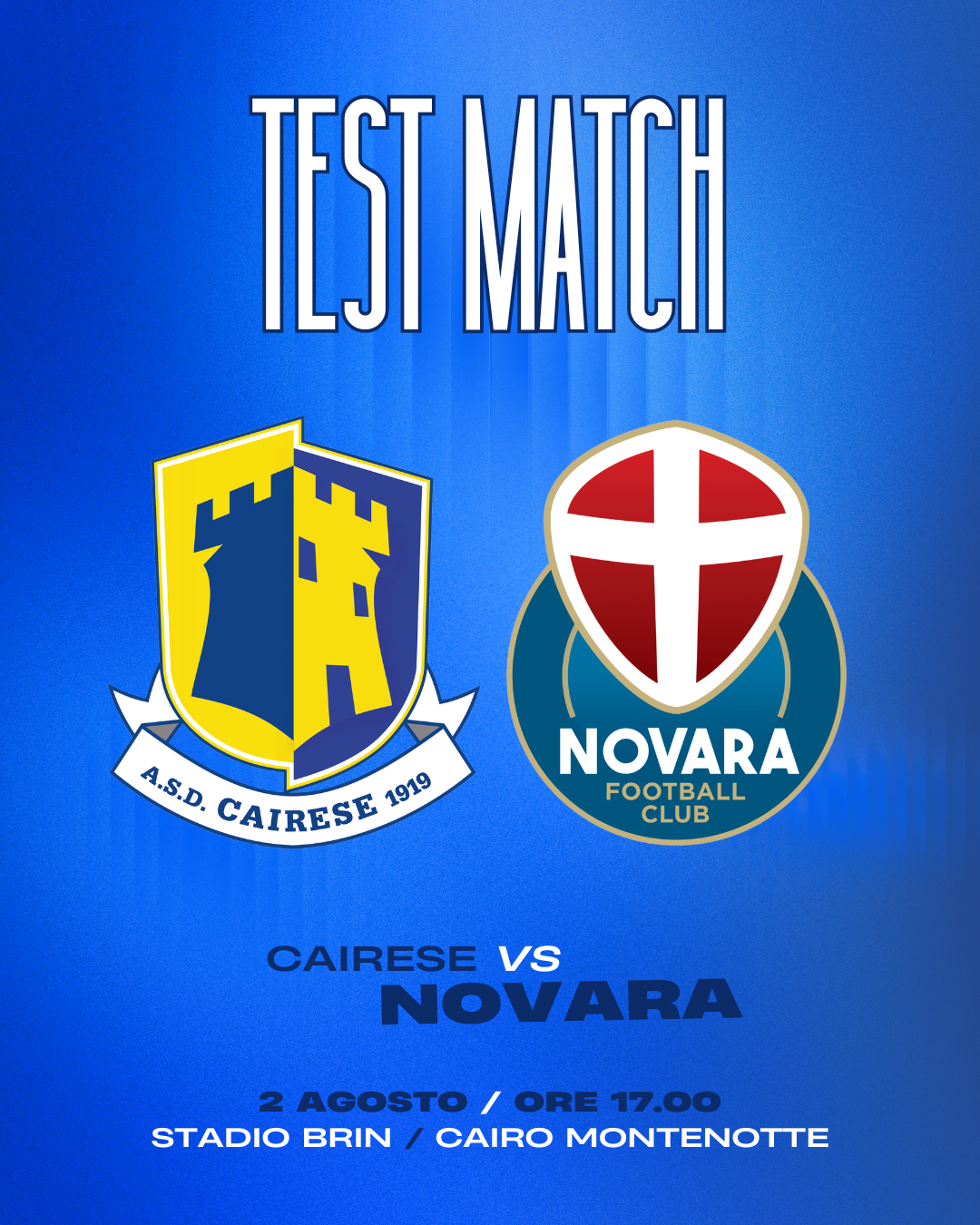 Read more about the article Il prossimo test match sarà contro la Cairese