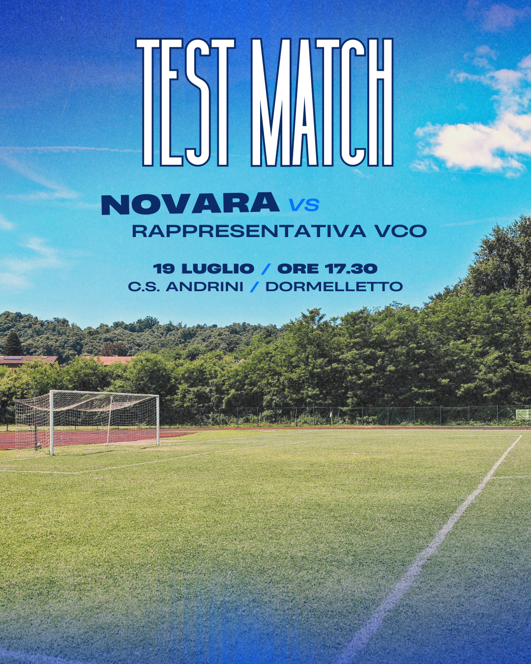 Read more about the article Primo test match in programma