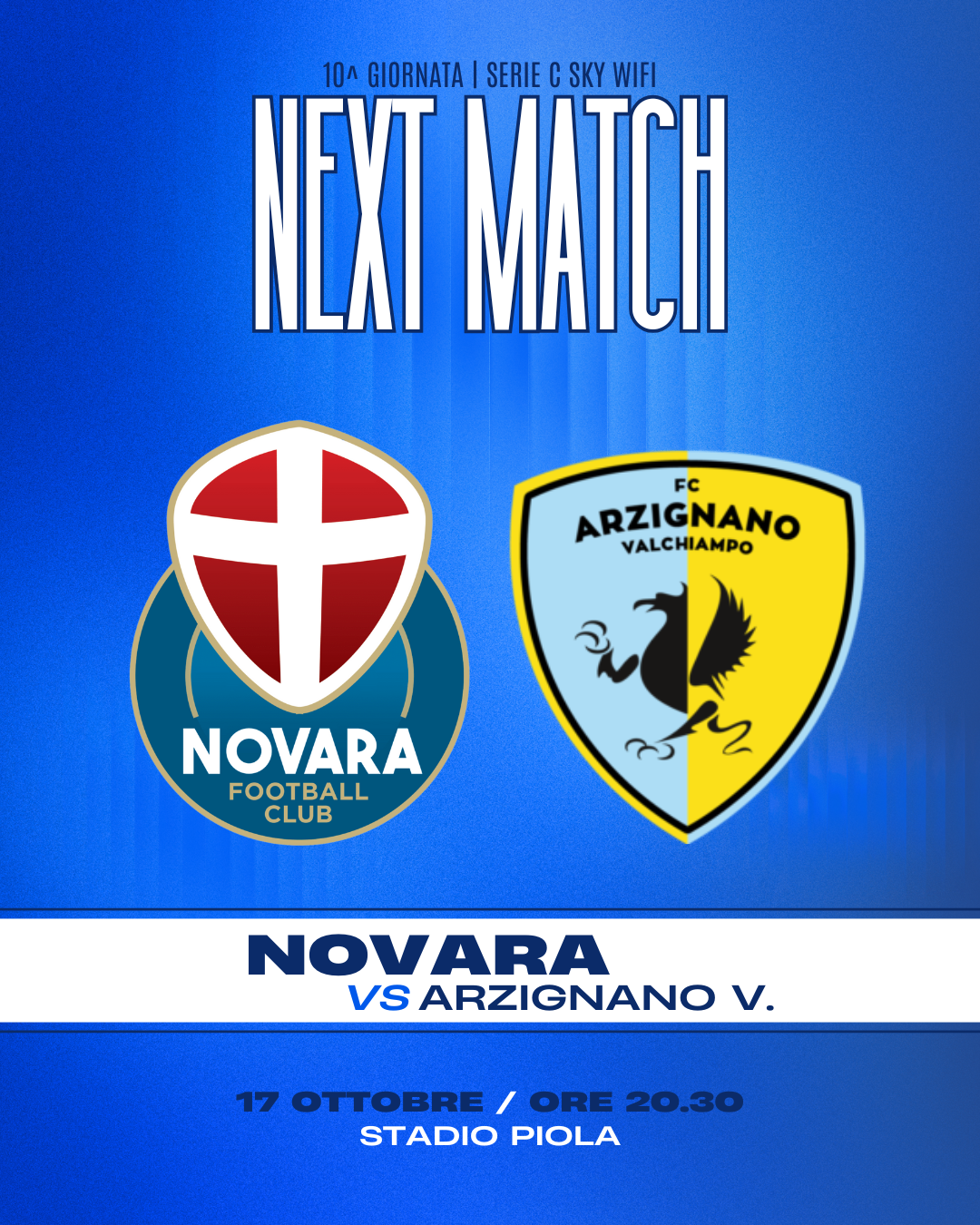 Read more about the article Info prevendita Novara-Arzignano Valchiampo