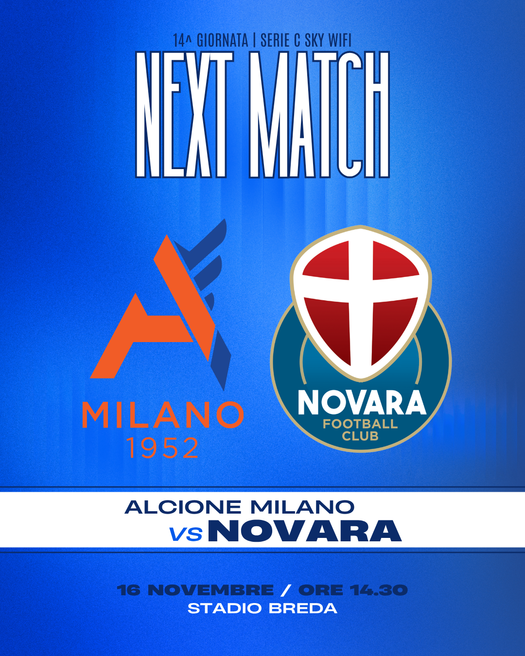 Read more about the article Alcione Milano-Novara: info biglietti settore ospiti