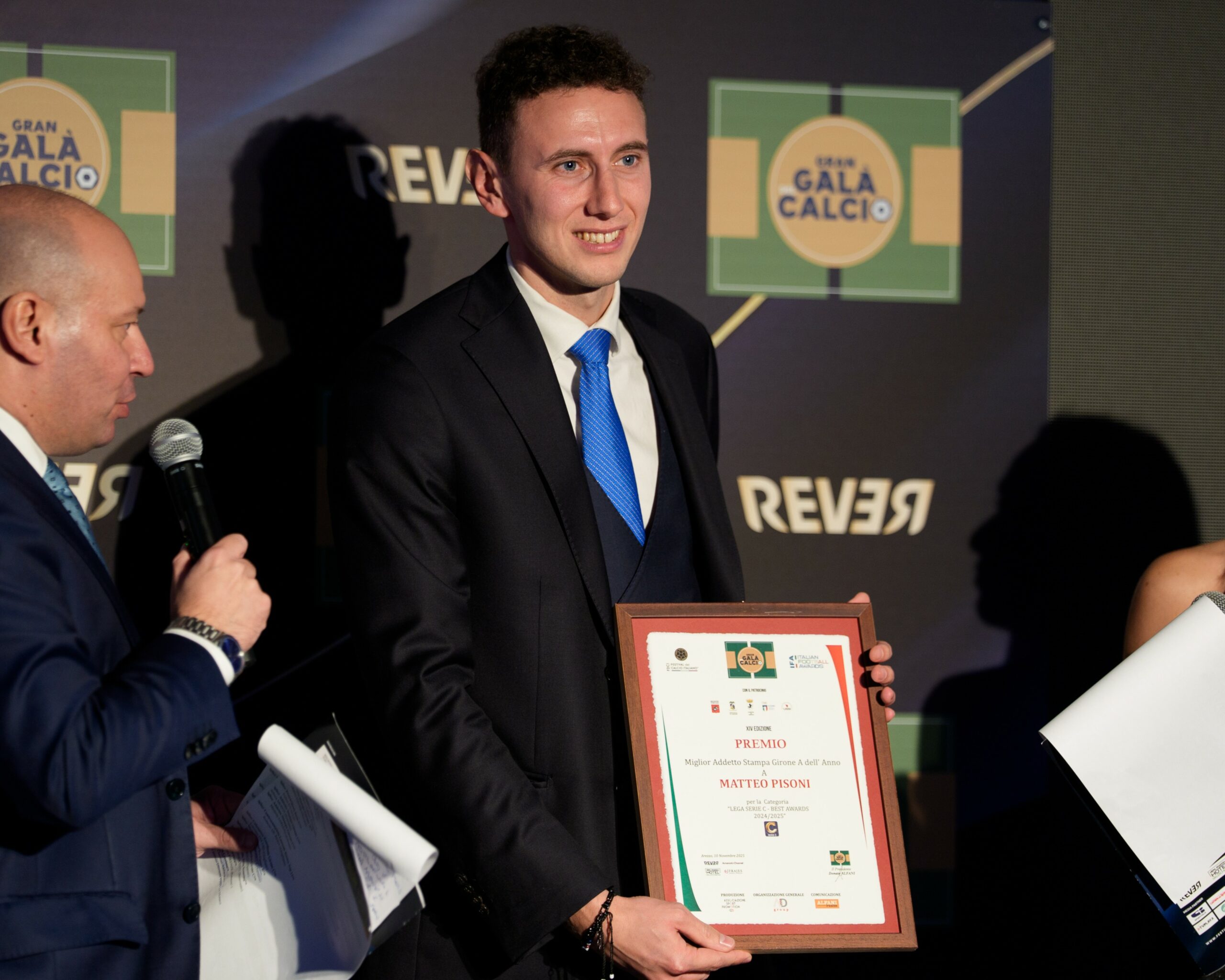 Read more about the article Matteo Pisoni premiato come miglior addetto stampa del Girone A di Serie C