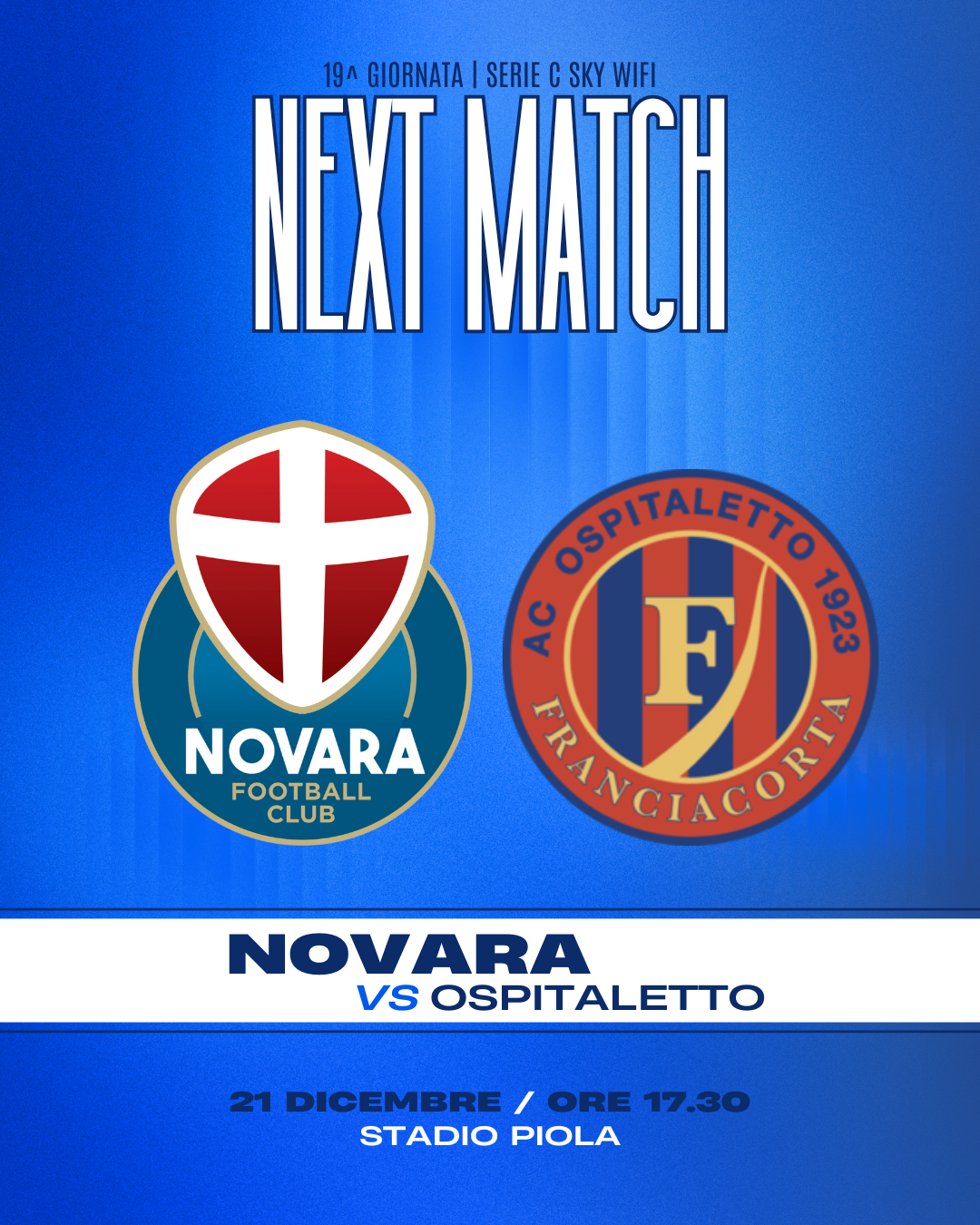 Read more about the article Info prevendita Novara-Ospitaletto