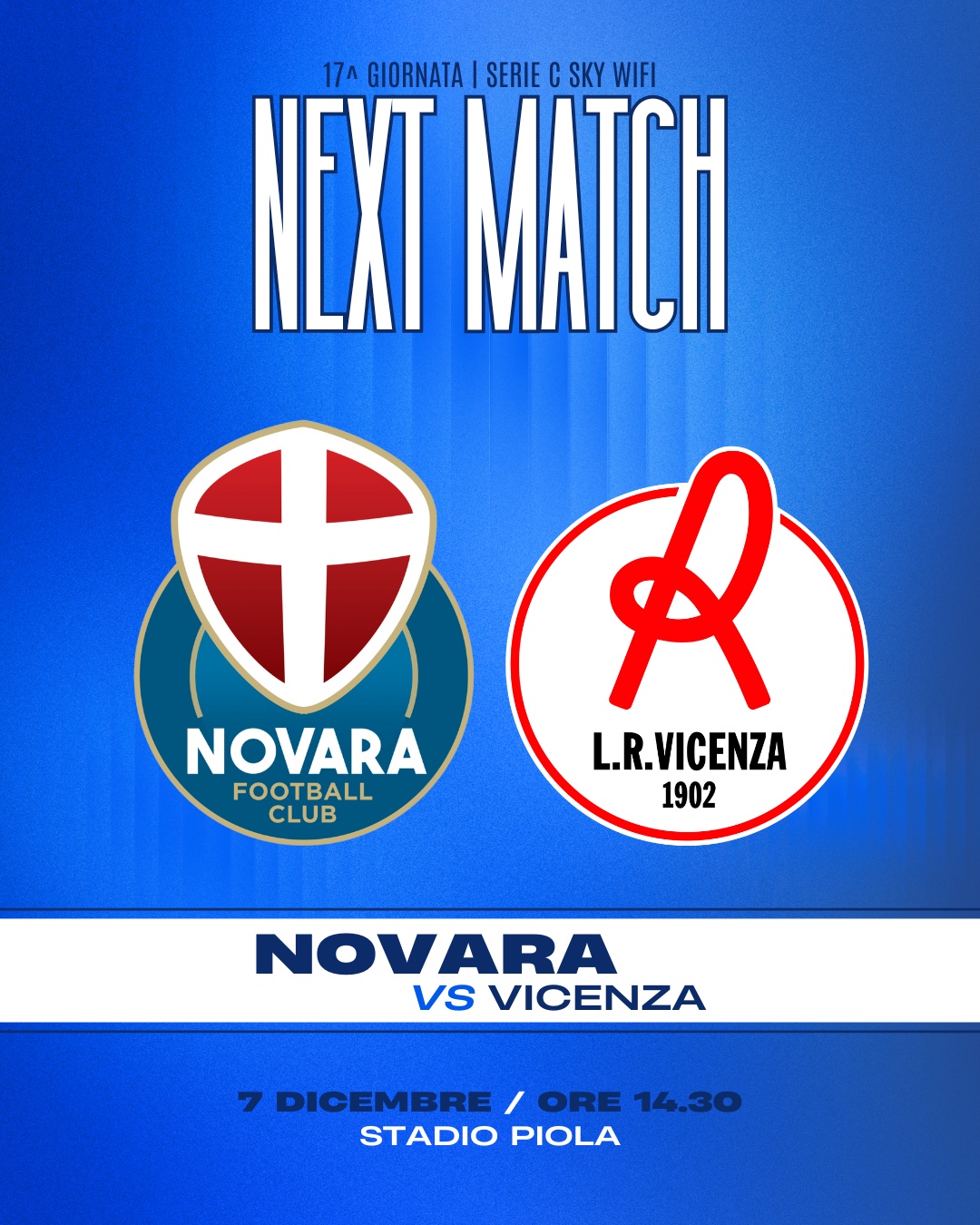 Read more about the article Info prevendita Novara-Vicenza