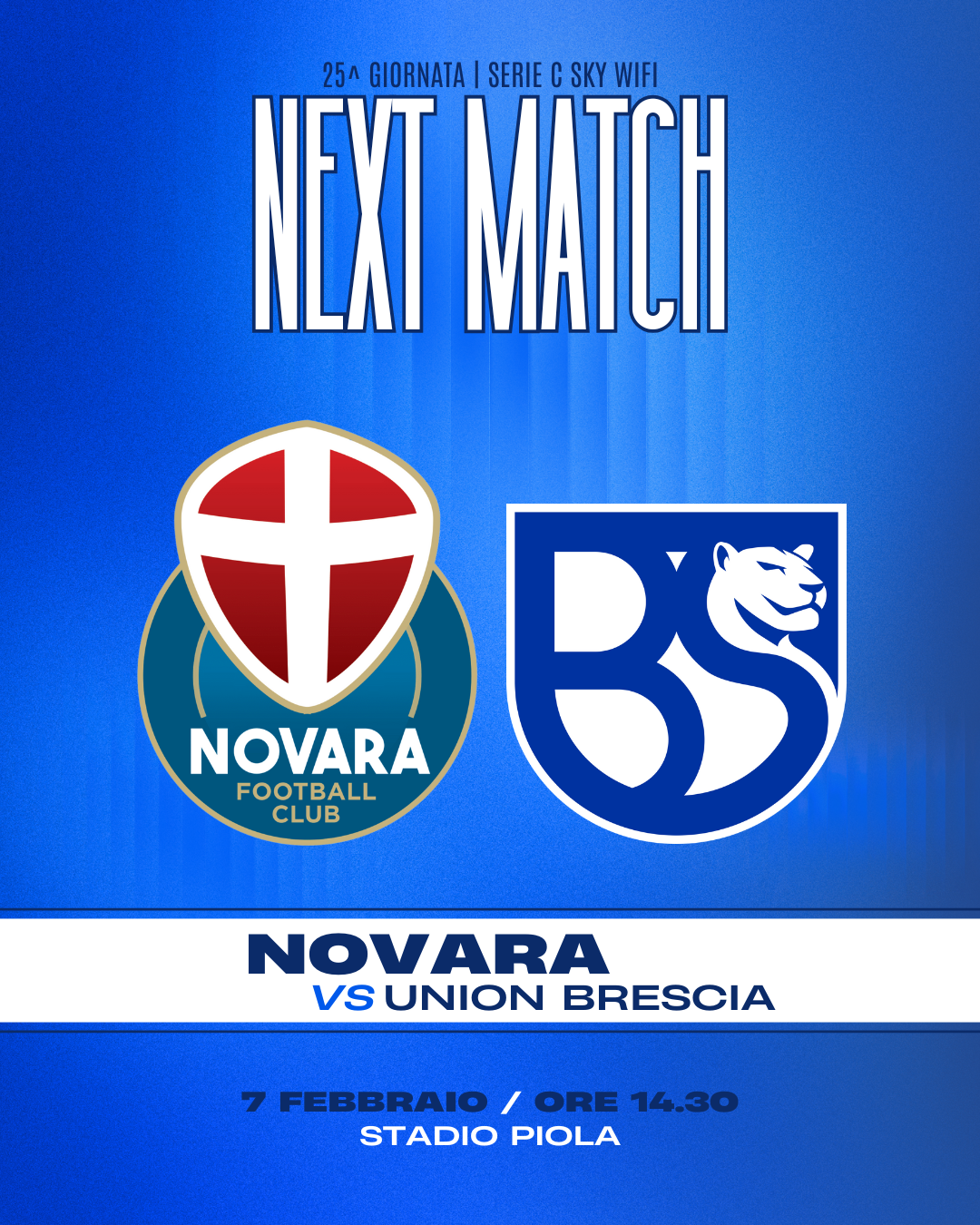 Read more about the article Info prevendita Novara-Union Brescia