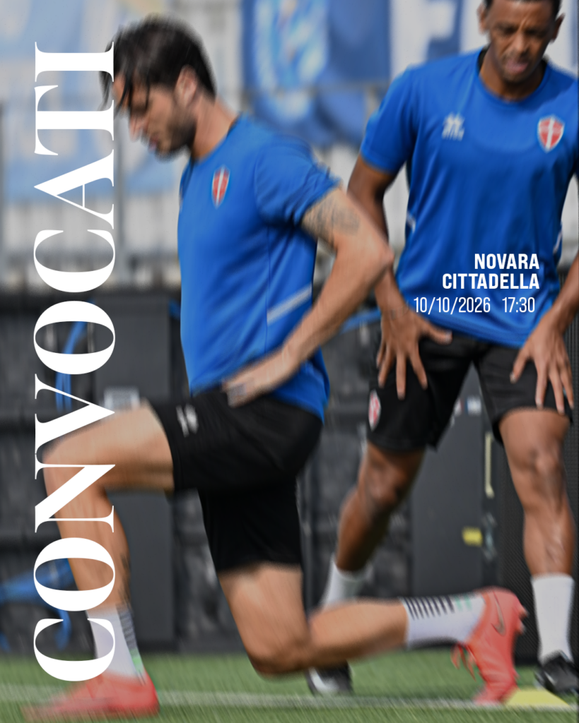 Novara-Cittadella: i convocati azzurri